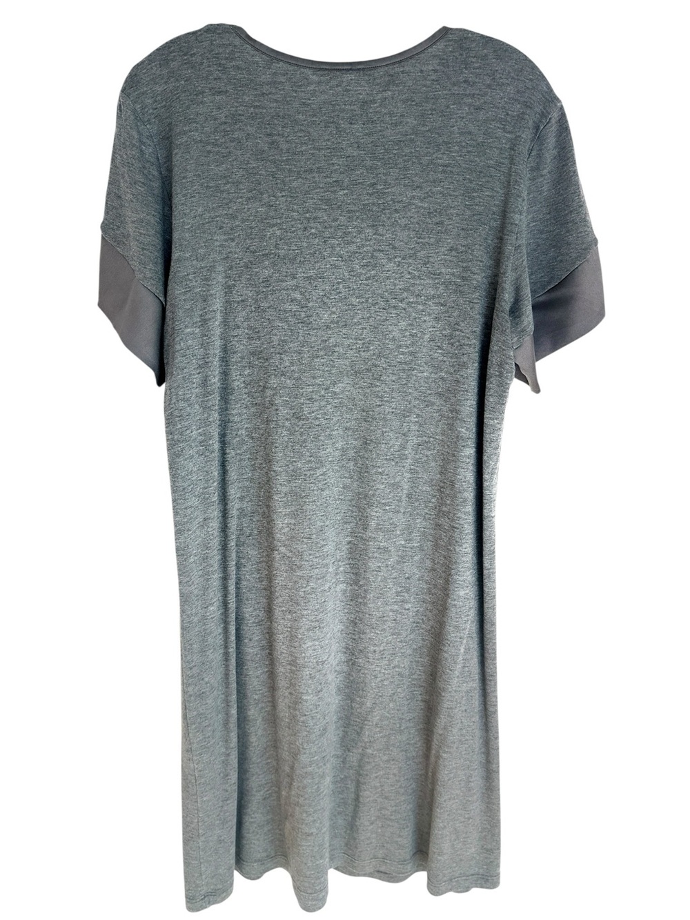 Hanro Cotton Modal Blend V Neck Gray Short Nightgown Size Medium - Picture 3 of 10
